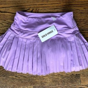 BRAND NEW Lilac Gold Hinge Tennis Skirt